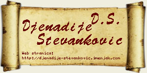 Đenadije Stevanković vizit kartica